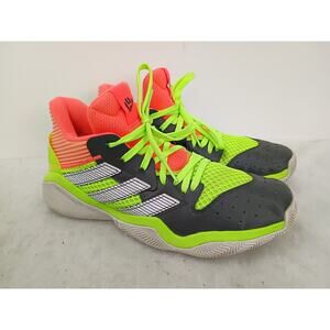 adidas Mens Size 9 Harden Stepback Signal Coral Breathable Mesh Cushion Traction